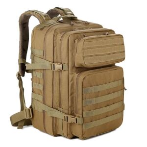 MOLLE BESEDER Katonai hátizsák 45L Műszaki Anyag 600D, Khaki