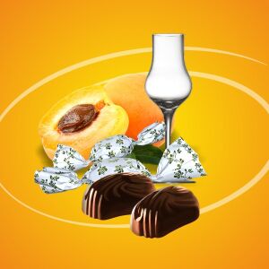 Chocofive barackpálinkás szaloncukor aszalt sárgabarack darabokkal 1 kg 113151157 - Édesség