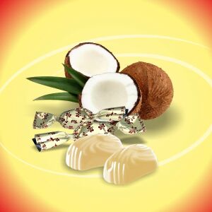 Chocofive Kókuszos, mandulás krémmel töltött szaloncukor 1 kg 113151209 - Édesség