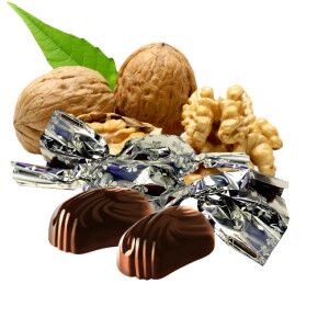 Chocofive Diókrémmel töltött szaloncukor 2,5 kg 113151268 - Tartós élelmiszer