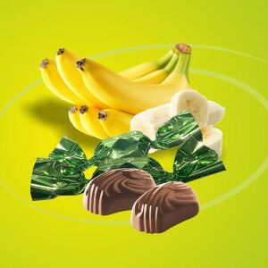 Chocofive banán izű krémmel töltött szaloncukor 5 kg 113151272 - Élelmiszer & Ital