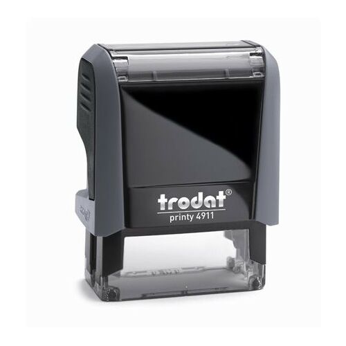 Bélyegző, TRODAT "Printy 4911", fekete ház, kék párnával 122875583