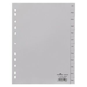 Elválasztólap PP Durable A/4 Jan-Dec-ig szürke 122955174 - Durable