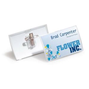 Névkitűző Durable Click Fold 54x90 mm kombi csipesszel 138591047 - Durable