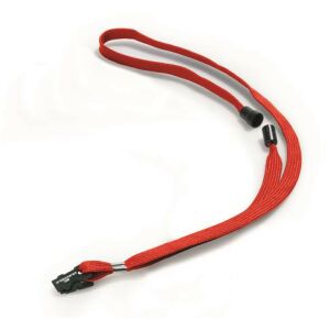 Névkitűző textilszalag Durable 44 cm csíptetővel piros 138820760 - Durable