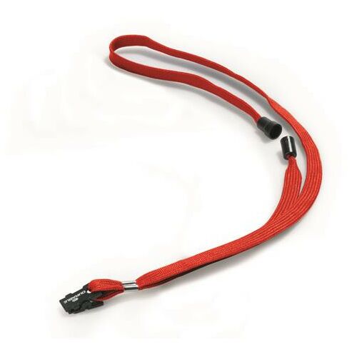 Névkitűző textilszalag Durable 44 cm csíptetővel piros 138820760