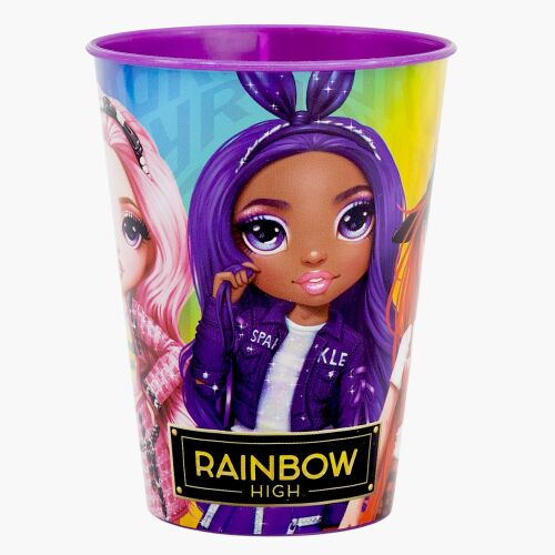 Rainbow High műanyag pohár, 260 ml, népszerű karakterekkel - Műanyag pohár