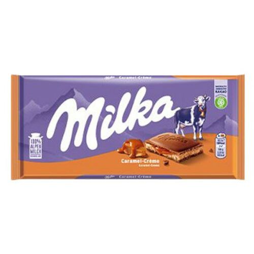 Milka Karamellás Csokoládé Tábla, 100g