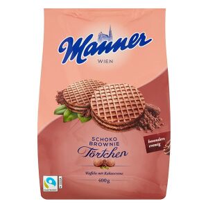 Töltött ostya MANNER Törtchen kakaós krémmel 400g 122973552 - Manner