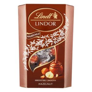Lindt Lindor Hazelnut mogyorós csokoládé golyók díszdobozban 200g - Lindt
