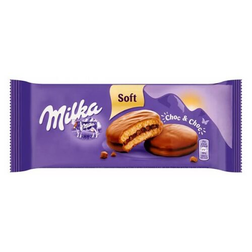 Milka Choc & Choc Puha Csokoládés Kekszek, 150g Csomag