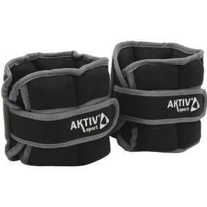 Aktivsport 2x2 kg állítható csukló- és bokasúly, fekete-szürke - Csukló- & Bokasúly