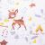 Close-up of Springos stroller insert deer pattern