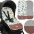 Springos Sb0057 stroller insert in stroller, animal and leaf pattern, detail view
