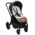 Springos Sb0057 stroller insert in black stroller, animal and leaf pattern