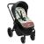 Springos Sb0057 stroller insert in black stroller, animal and leaf pattern
