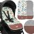 Springos Sb0057 stroller insert in stroller, animal and leaf pattern, detail view