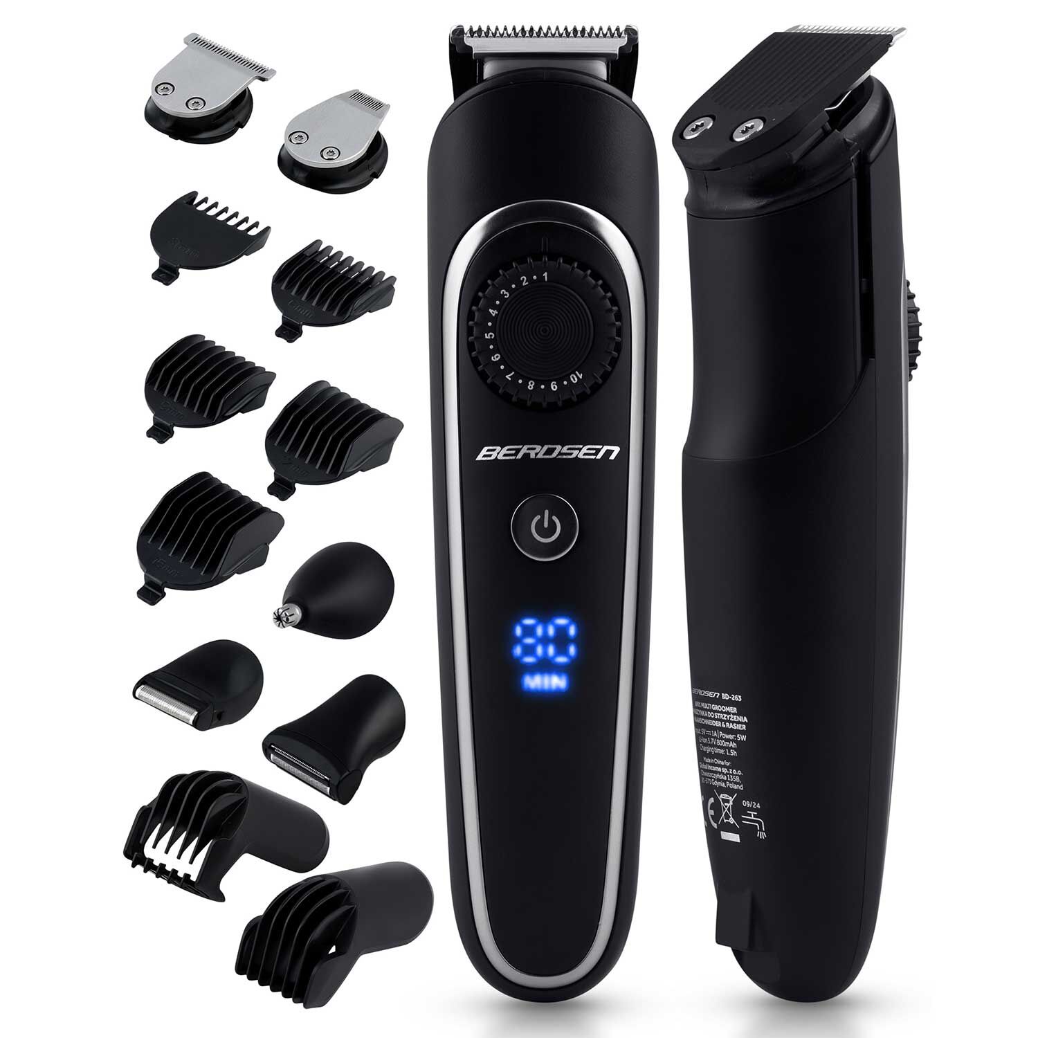 Berdsen Barber Master Hajvágógép, acél penge, 800mAh, 1,5óra, 6 c...