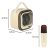 Boxă karaoke USB Bluetooth crem cu dimensiunile microfonului