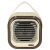 Cream USB Bluetooth karaoke speaker front view