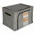 Black and white patterned 100L storage box with clear window
