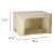 100L Cream Bedding Storage Bag with Frame and Dimensions