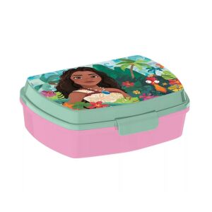 Disney Vaiana Brotdose, rosa und grüne Lunchbox - Lebensmittel- und Getränkebehälter für Kinder