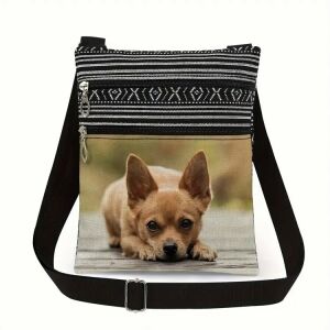 Chihuahua kutyás válltáska, kistáska lányoknak és nőknek - Gyerek válltáska, oldaltáska