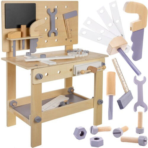 E-shop Kruzzel drevený pracovný stôl s príslušenstvom 67x26x45cm