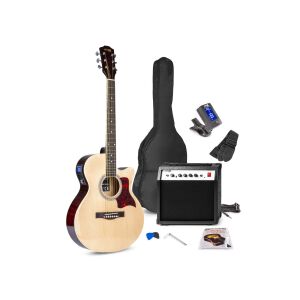 max ShowKit 4/4 Elektroakusztikus gitár szett 40W erősítővel, táskával, hangolóval és pengetőkkel - Hangszer