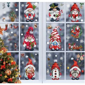 Karácsonyi sztatikus ablakmatrica, Vanco-Up - Piros karácsonyi manók 145076707 - Ablakmatrica