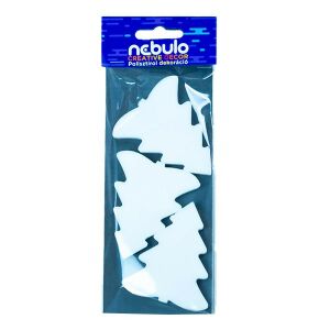 Nebulo karácsonyfa hungarocell dekoráció, 3 darab, DIY kézműves kellék - Nebulo