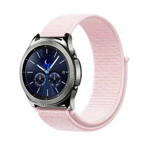 MYBANDZ világos rózsaszín 22mm tépőzáras szövet óraszíj Samsung Galaxy Watch-on - Mybandz