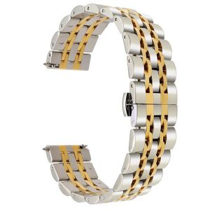 MYBANDZ Jubilee láncszemes fém óraszíj - ezüst-arany/ 22mm