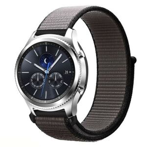 MYBANDZ szürke tépőzáras rugalmas szövet óraszíj 20mm okosórán - Mybandz