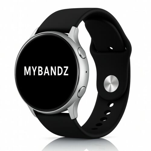 MYBANDZ Szilikon óraszíj gömb csattal /fekete/ 18mm 143149285