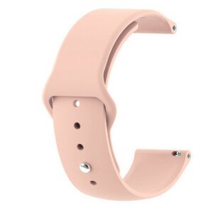 MYBANDZ 22mm púder rózsaszín szilikon óraszíj gömb csattal - Mybandz