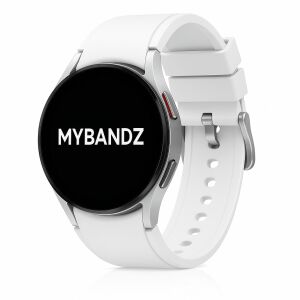 MYBANDZ Szilikon óraszíj Galaxy Watch 4-5-6-7/fehér-rés nélkül/ 20mm 145382951 - Okosóra szíj