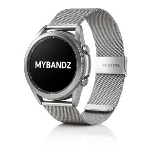 MYBANDZ Csatos milánói  fém óraszíj /ezüst / 20mm 143150232 - Okosóra szíj
