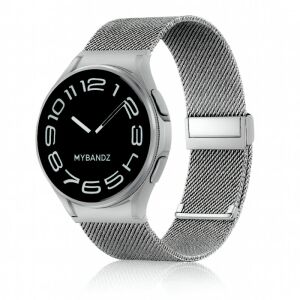 Mybandz Csatos milánói fém óraszíj-Samsung Galaxy Watch 4-5-6-7/ezüst/20mm 145220832 - Okosóra szíj