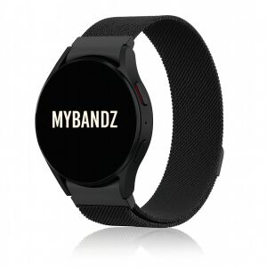 Mybandz Csatos milánói fém óraszíj-Samsung Galaxy Watch 4-5-6-7/fekete/20mm 145621741 - Okosóra szíj