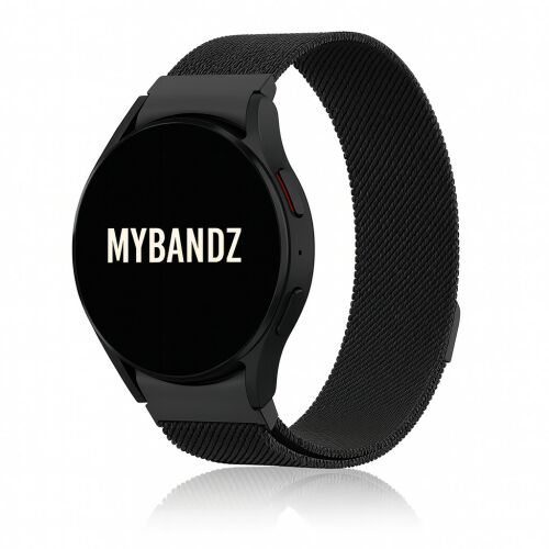 Mybandz Csatos milánói fém óraszíj-Samsung Galaxy Watch 4-5-6-7/fekete/20mm 145621741