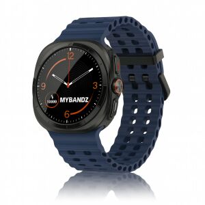 Mybandz Waves szilikon szíj-sötétkék/Samsung Galaxy Watch Ultra 143150648 - Okosóra szíj