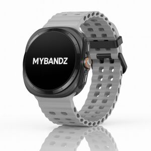 Mybandz Waves szilikon szíj-szürke/Samsung Galaxy Watch Ultra 143151344 - Okosóra szíj