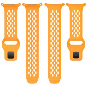 Mybandz Lélegző szilikon szíj-fekete/Samsung Galaxy Watch Ultra 143151348 - Okosóra szíj