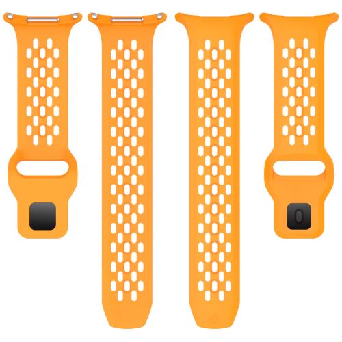 Mybandz Lélegző szilikon szíj-fekete/Samsung Galaxy Watch Ultra