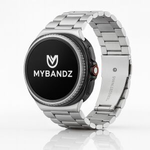 Mybandz Klasszikus fém óraszíj-ezüst/Samsung Galaxy Watch Ultra 143150253 - Okosóra szíj