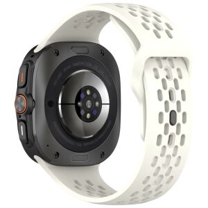 Mybandz Lélegző szilikon szíj-bézs/Samsung Galaxy Watch Ultra 143149288 - Okosóra szíj