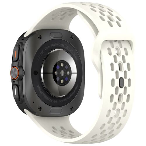 Mybandz Lélegző szilikon szíj-bézs/Samsung Galaxy Watch Ultra 143149288