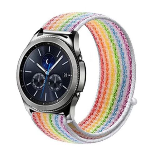 MYBANDZ Tépőzáras rugalmas szövet óraszíj / szivárvány / 20mm 143149176